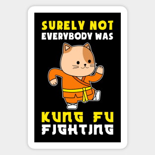 CUTE KUNG FU CAT JAPANESE Sticker